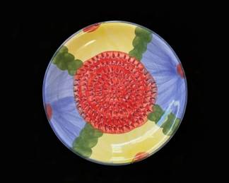 HandPainted Ceramic Garlic Grater Plate third image