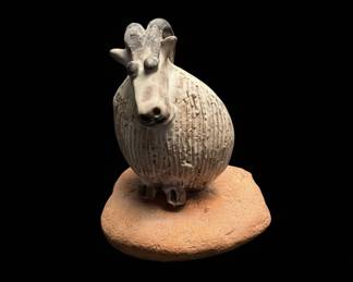 Studio Pottery Ram Figurine
