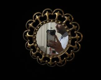 Vintage GoldTone Ornate Wall Mirror