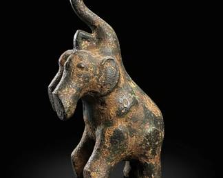Vintage Bronze Foo Dog Incense Burner third image