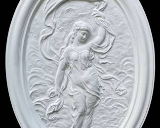 Neoclassical Plaster Wall Medallion third image