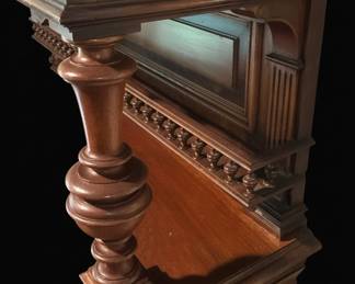Victorian Eastlake Walnut Sideboard
