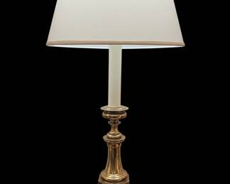 SilverPlated Candlestick Table Lamp