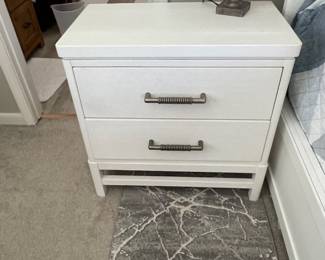 Pair of two-drawer side chest