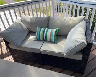 EIGHT (8) pieces total - client has them split up into two seating areas