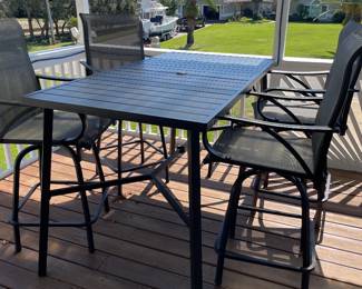PATIO dinning set with SIX (6) chairs