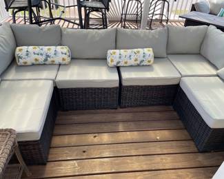 EIGHT (8) pieces total - client has them split up into two seating areas