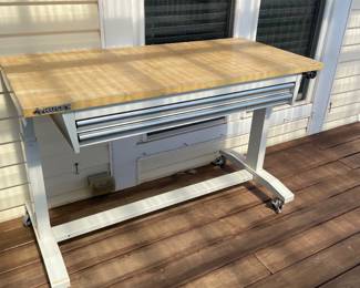 Work table with drawers