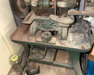 Cast Iron Antique Grinder ( The Tanite Co, Stroudsburg PA) late 1800's to early 1900's This is not onsite but is for sale.