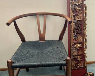 Danish "wishbone" chair. Only 1.
