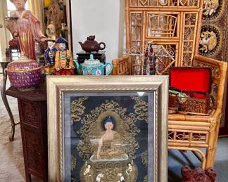 Lots of cool vintage Asian pieces.