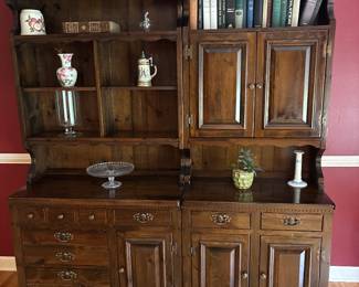 Solid wood hutch