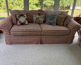 Checkered couch
