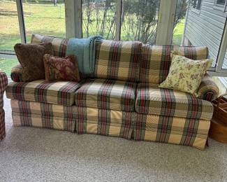 Plaid couch