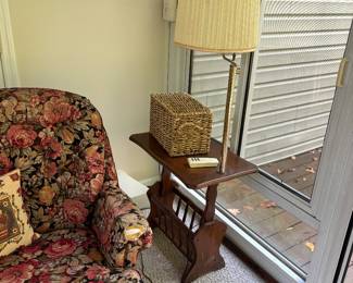 Table with built in lamp