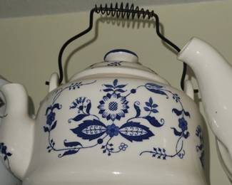 Large collection of teapots