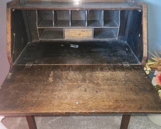 Mission style drop front desk