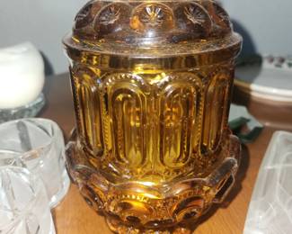L E Smith moon & stars fairy lamp