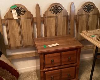 Nightstand $20 headboard $5