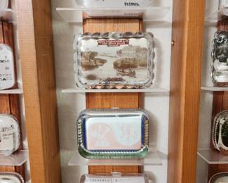 Massive advertisement paperweight collection