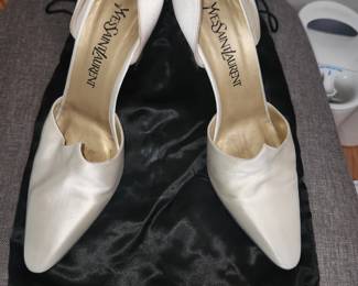 Yves Saint Laurent satin shoes