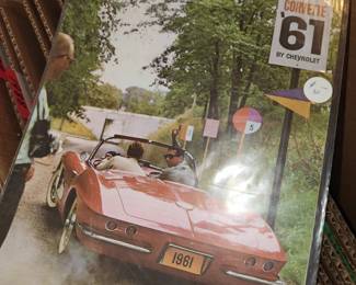 Collection of Corvette brochures dating back to the first Corvette