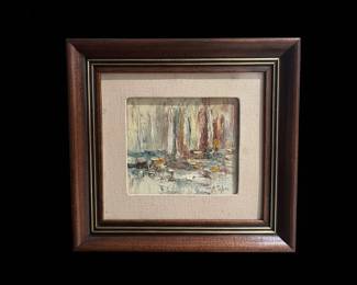 M. Tejada Impasto Oil Painting of Sailboats