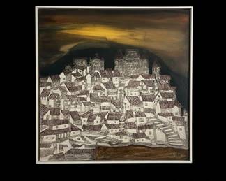 Anibal Villacis Oil on Canvas Painting