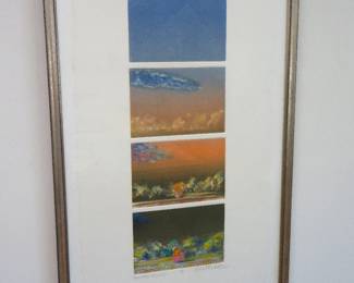 Robert Burkert "Passing Cloud" monotype
