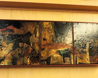 Harry Bouras "Frieda's World" 1973 oil painting