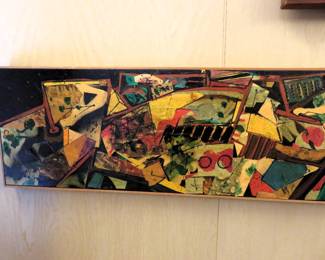 Harry Bouras "Great Hand Figures" 1963 oil painting