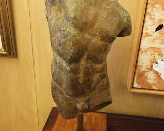 Male torso bronze