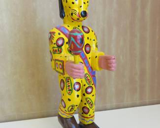 Guatemalan all-saints leopard carving