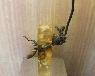 (BID ITEM) Richard Hunt "Caryatid" 1972 Bronze & Acrylic