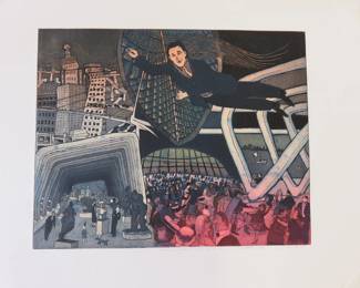 Warrington Colescott MKE Art Museum print