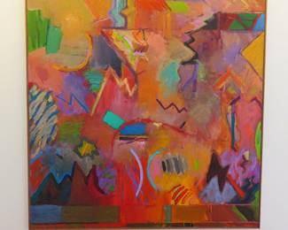 Roland Ginzel "Totally Wired" 1986 Acrylic on canvas