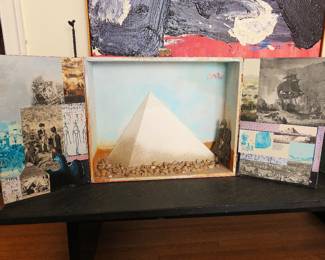 Ralph Arnold "Egyptian Campaign" mixed media