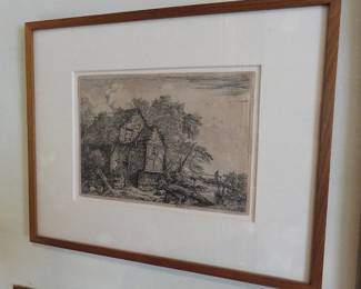 Jacob Von Ruisdael "The Little Bridge" 1650 (2nd state of 2)