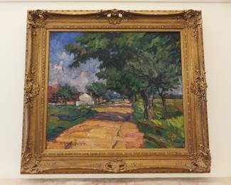 Hidegard Muller-Uri untitled landscape 1914 oil painting