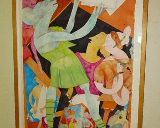 Gladys Nilsson "A Artyste" 1989 watercolor on paper