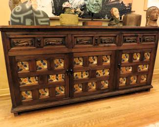 Spanish Baroque revival credenza