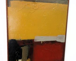 Ruth Migdal "Third from Dana's" 1961 oil painting