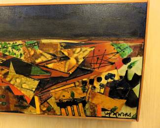 Harry Bouras "Great Hand Figures" 1963 oil painting