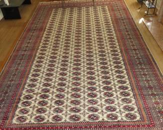 (BID ITEM) 17.8'x9.10' Pakistani Bokhara rug