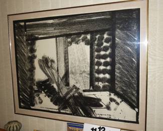 Sir Howard Hodgkin "Thinking aloud in the Museum of Modern Art" 1979 6/100