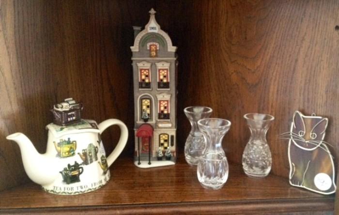 Vintage Collectibles and Mini Waterford Vases