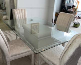 Dining room table and chairs