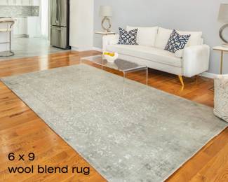 6 X 9 WOOL  VISCOSE RUG