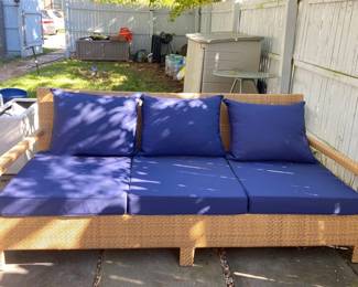 3SEATER OUTDOOR SOFA WITH CUSHIONS