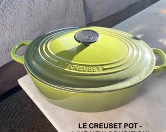 Green Le Creuset Pot